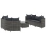 Set de sofás de jardín 7 pzas con cojines ratán sintético gris de , Conjuntos de jardín - Ref: Foro24-3308434, Precio: 462,70...
