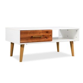 Mesa de centro de madera maciza de acacia 90x50x40 cm en Mesas de centro | Comprar online en Foru.es