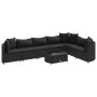 Set de sofás de jardín y cojines 8 piezas ratán sintético negro de , Conjuntos de jardín - Ref: Foro24-3308387, Precio: 552,2...