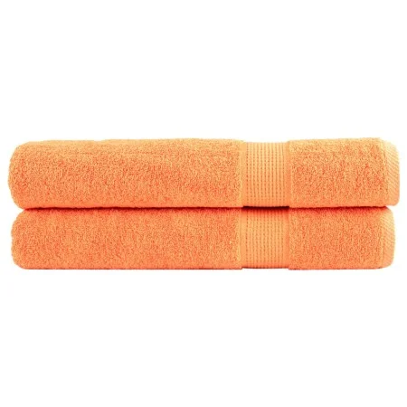 Toallas premium 2 uds 100% algodón naranja 100x200 cm 600 gsm de , Toallas - Ref: Foro24-137389, Precio: 56,72 €, Descuento: %