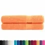 Toallas premium 2 uds 100% algodón naranja 100x200 cm 600 gsm de , Toallas - Ref: Foro24-137389, Precio: 56,72 €, Descuento: %