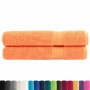 Toallas premium 2 uds 100% algodón naranja 100x200 cm 600 gsm de , Toallas - Ref: Foro24-137389, Precio: 60,65 €, Descuento: %