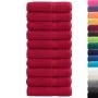 Toallas de ducha 10 uds 100% algodón rojo 70x140 cm 600 gsm de , Toallas - Ref: Foro24-137406, Precio: 109,99 €, Descuento: %