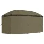 Cenador con cortinas gris taupe 180g/m² 520x349x255 cm de vidaXL, Carpas y cenadores - Ref: Foro24-312231, Precio: 401,66 €, ...