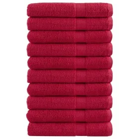 Toallas de sauna 10 uds 100% algodón rojo 80x200 cm 600 gsm de , Toallas - Ref: Foro24-137412, Precio: 178,97 €, Descuento: %