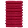 Toallas de sauna 10 uds 100% algodón rojo 80x200 cm 600 gsm de , Toallas - Ref: Foro24-137412, Precio: 178,97 €, Descuento: %