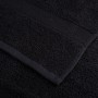 Toallas premium 4 uds 100% algodón negro 100x200 cm 600 gsm de , Toallas - Ref: Foro24-137438, Precio: 112,43 €, Descuento: %