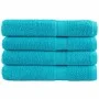 Toallas de sauna 4 uds 100% algodón turquesa 80x200 cm 600 gsm de , Toallas - Ref: Foro24-137459, Precio: 75,37 €, Descuento: %