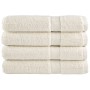 Toallas premium 4 uds 100% algodón crema 100x200 cm 600 gsm de , Toallas - Ref: Foro24-137486, Precio: 111,82 €, Descuento: %