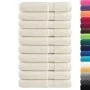 Toallas de sauna 10 uds 100% algodón crema 80x200 cm 600 gsm de , Toallas - Ref: Foro24-137484, Precio: 187,17 €, Descuento: %