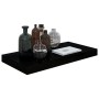Estante flotante de pared 2 uds MDF negro brillo 50x23x3,8 cm en Estanterías | Comprar online en Foru.es