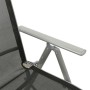 Sillas de jardín reclinables 2 uds textileno aluminio plateado de vidaXL, Sillas de jardín - Ref: Foro24-312197, Precio: 177,...