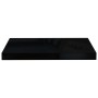 Estante flotante de pared 2 uds MDF negro brillo 50x23x3,8 cm en Estanterías | Comprar online en Foru.es