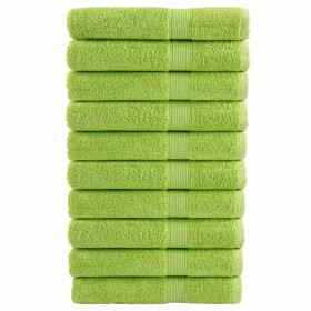 Toallas de sauna 10 uds algodón verde manzana 80x200 cm 600 gsm de , Toallas - Ref: Foro24-137508, Precio: 172,38 €, Descuent...