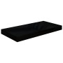 Estante flotante de pared 4 uds MDF negro brillo 50x23x3,8 cm en Estanterías | Comprar online en Foru.es