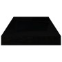 Estante flotante de pared 4 uds MDF negro brillo 50x23x3,8 cm en Estanterías | Comprar online en Foru.es