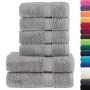 Juego de toallas 6 piezas 100% algodón gris 600 gsm de , Toallas - Ref: Foro24-137560, Precio: 59,29 €, Descuento: %