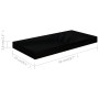 Estante flotante de pared 4 uds MDF negro brillo 50x23x3,8 cm en Estanterías | Comprar online en Foru.es