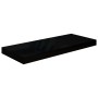 Estante flotante de pared MDF negro brillante 60x23,5x3,8 cm en Estanterías | Comprar online en Foru.es