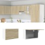 Armario colgante cocina contrachapada color roble 60x31x40 cm de , Armarios de cocina - Ref: Foro24-849623, Precio: 48,55 €, ...