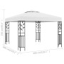 Cenador blanco 3x3 m 180 g/m² de vidaXL, Carpas y cenadores - Ref: Foro24-312242, Precio: 237,43 €, Descuento: %