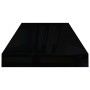 Estante flotante de pared MDF negro brillante 60x23,5x3,8 cm en Estanterías | Comprar online en Foru.es