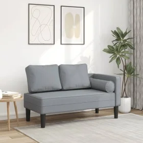 Daybed sofa with light gray fabric cushions by , Daybeds - Ref: Foro24-4007579, Price: 135,87 €, Discount: %