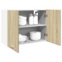 Armario colgante cocina contrachapada color roble 80x31x60 cm de , Armarios de cocina - Ref: Foro24-849621, Precio: 71,54 €, ...