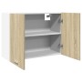 Armario colgante cocina contrachapada color roble 80x31x60 cm de , Armarios de cocina - Ref: Foro24-849621, Precio: 71,54 €, ...