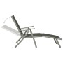 Set de muebles de jardín 3 piezas textilene aluminio plateado de vidaXL, Conjuntos de jardín - Ref: Foro24-312199, Precio: 94...