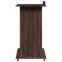 Atril con ruedas y cajón madera ingeniería marrón 55x55x107 cm de , Escritorios - Ref: Foro24-848030, Precio: 134,72 €, Descu...