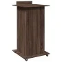 Atril con ruedas y cajón madera ingeniería marrón 55x55x107 cm de , Escritorios - Ref: Foro24-848030, Precio: 134,72 €, Descu...