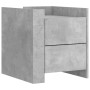 Mesita de noche madera de ingeniería gris hormigón 45x50x50 cm de , Mesitas de noche - Ref: Foro24-848286, Precio: 57,26 €, D...