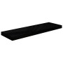 Estante flotante de pared MDF negro brillante 80x23,5x3,8 cm en Estanterías | Comprar online en Foru.es
