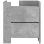Mesita de noche madera de ingeniería gris hormigón 45x50x50 cm de , Mesitas de noche - Ref: Foro24-848286, Precio: 57,26 €, D...