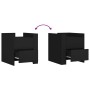 Mesita de noche madera de ingeniería negro 45x50x50 cm de , Mesitas de noche - Ref: Foro24-848284, Precio: 59,17 €, Descuento: %