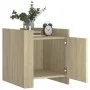 Engineered wood nightstand in Sonoma oak, 45x50x50 cm. by , Nightstands - Ref: Foro24-848299, Price: 45,04 €, Discount: %