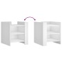 Mesita de noche madera de ingeniería blanco 45x50x50 cm de , Mesitas de noche - Ref: Foro24-848290, Precio: 46,81 €, Descuent...