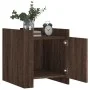 Mesita de noche madera de ingeniería roble marrón 45x50x50 cm de , Mesitas de noche - Ref: Foro24-848303, Precio: 47,75 €, De...