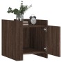 Mesita de noche madera de ingeniería roble marrón 45x50x50 cm de , Mesitas de noche - Ref: Foro24-848303, Precio: 48,41 €, De...
