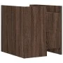 Mesita de noche madera de ingeniería roble marrón 45x50x50 cm de , Mesitas de noche - Ref: Foro24-848303, Precio: 47,75 €, De...