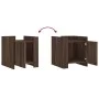 Mesita de noche madera de ingeniería roble marrón 45x50x50 cm de , Mesitas de noche - Ref: Foro24-848303, Precio: 47,75 €, De...