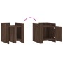 Mesita de noche madera de ingeniería roble marrón 45x50x50 cm de , Mesitas de noche - Ref: Foro24-848303, Precio: 48,41 €, De...