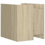 Mesita de noche madera de ingeniería roble Sonoma 45x50x50 cm de , Mesitas de noche - Ref: Foro24-848292, Precio: 45,46 €, De...