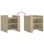 Mesita de noche madera de ingeniería roble Sonoma 45x50x50 cm de , Mesitas de noche - Ref: Foro24-848292, Precio: 45,46 €, De...