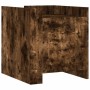 Mesita de noche madera de ingeniería roble ahumado 45x50x50 cm de , Mesitas de noche - Ref: Foro24-848301, Precio: 47,13 €, D...
