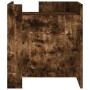 Mesita de noche madera de ingeniería roble ahumado 45x50x50 cm de , Mesitas de noche - Ref: Foro24-848301, Precio: 47,13 €, D...