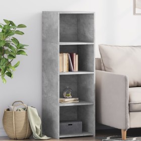 Aparador alto madera de ingeniería gris hormigón 40x41x124 cm de , Aparadores - Ref: Foro24-846386, Precio: 58,26 €, Descuent...