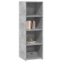 Aparador alto madera de ingeniería gris hormigón 40x41x124 cm de , Aparadores - Ref: Foro24-846386, Precio: 58,26 €, Descuent...