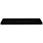 Estante flotante de pared 2 uds MDF negro brillo 80x23,5x3,8 cm en Estanterías | Comprar online en Foru.es